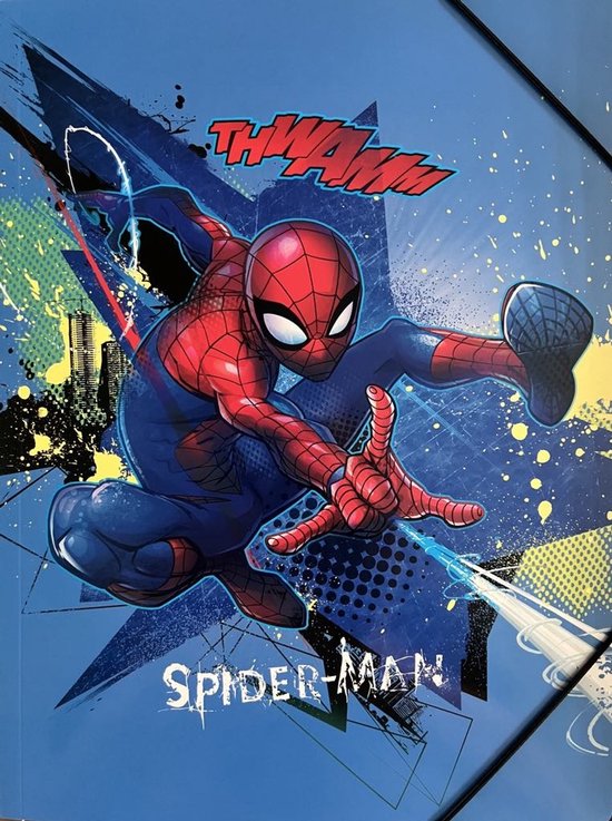 Spiderman elastomap A4 - H 32 cm x Br 24 cm.