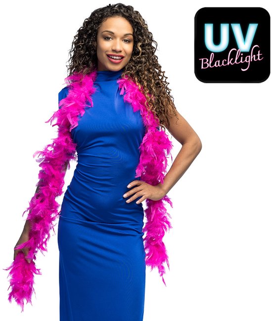 Boland - Boa 50 g roze Roze - Volwassenen - Unisex - Showgirl - Glitter and Glamour