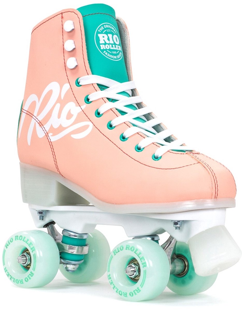 Rio Roller Script Rolschaatsen Peach Roze