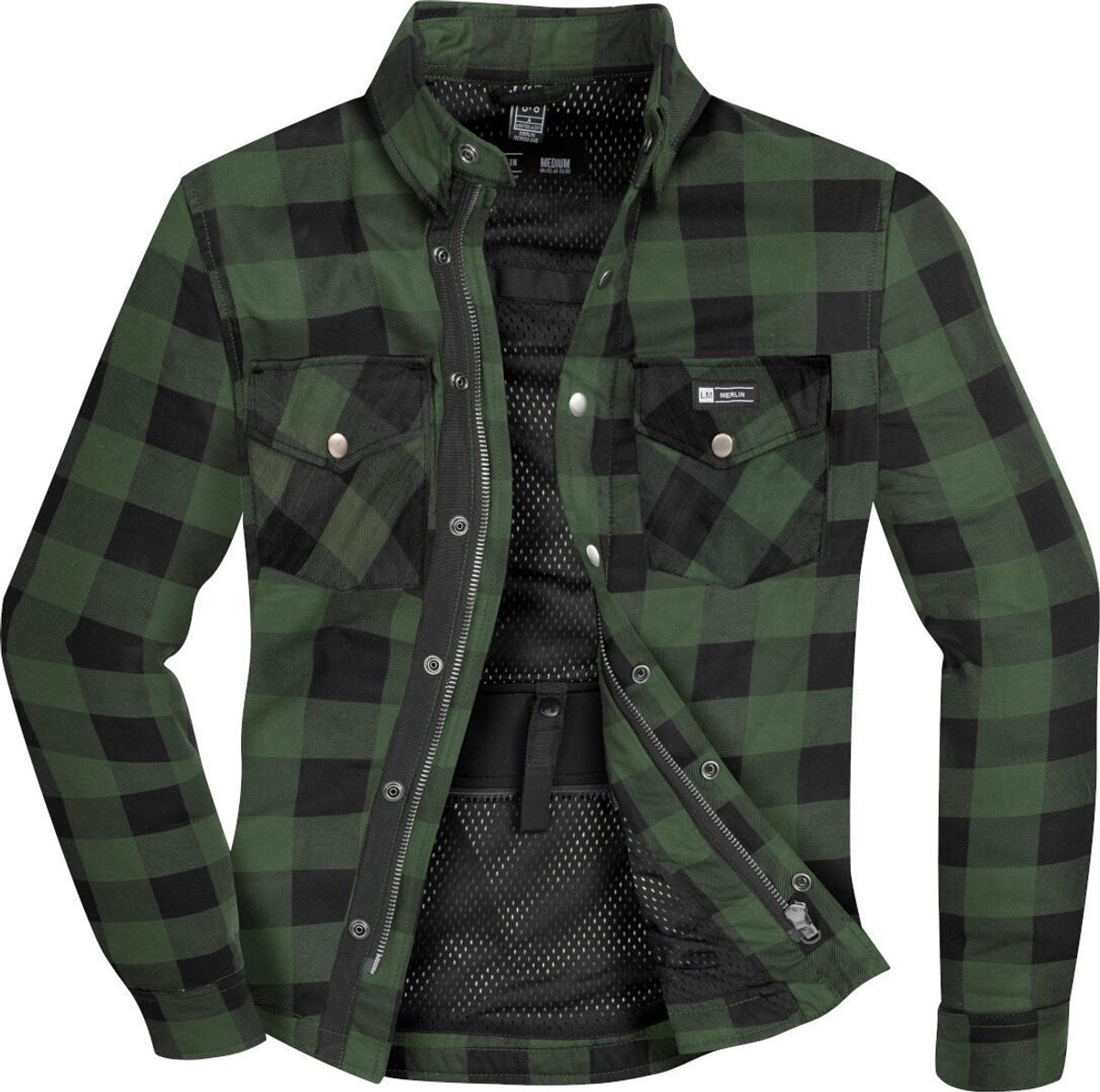 Merlin Axe Groen Motorshirt - Shirts