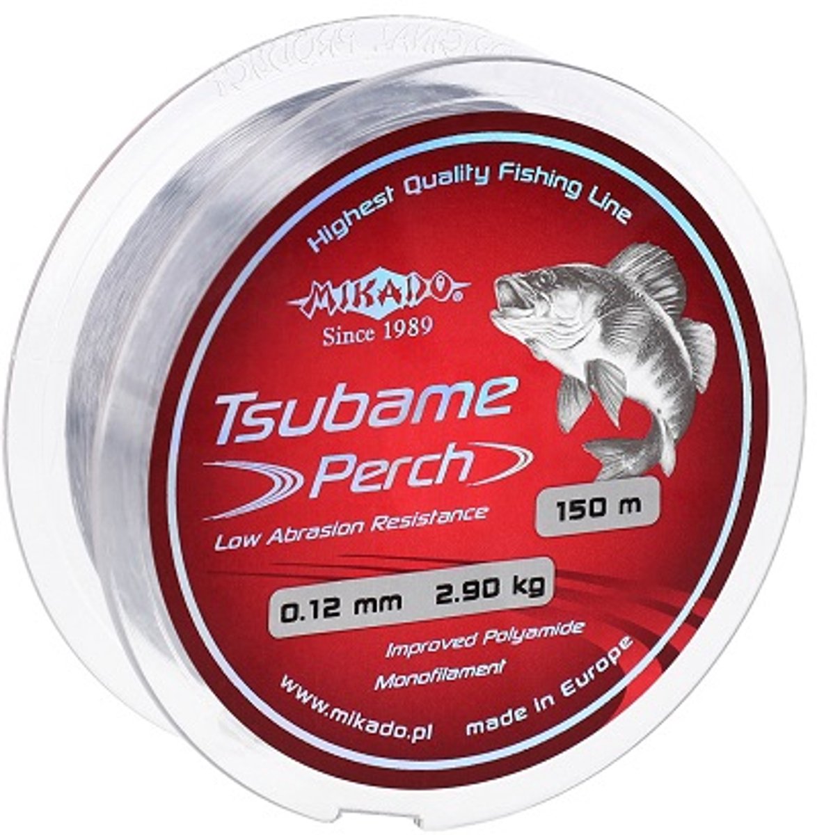 Mikado - VISLIJN - Fishing Line - Tsubame Perch - 0.22mm/6.60kg/150m - Transparant