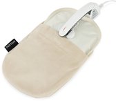 Deryan Bouillotte électrique de Luxe - Bouillotte Chauffante - Bouillotte - avec Sac bouillotte Blanc - Coussin Chauffant bébé - crème