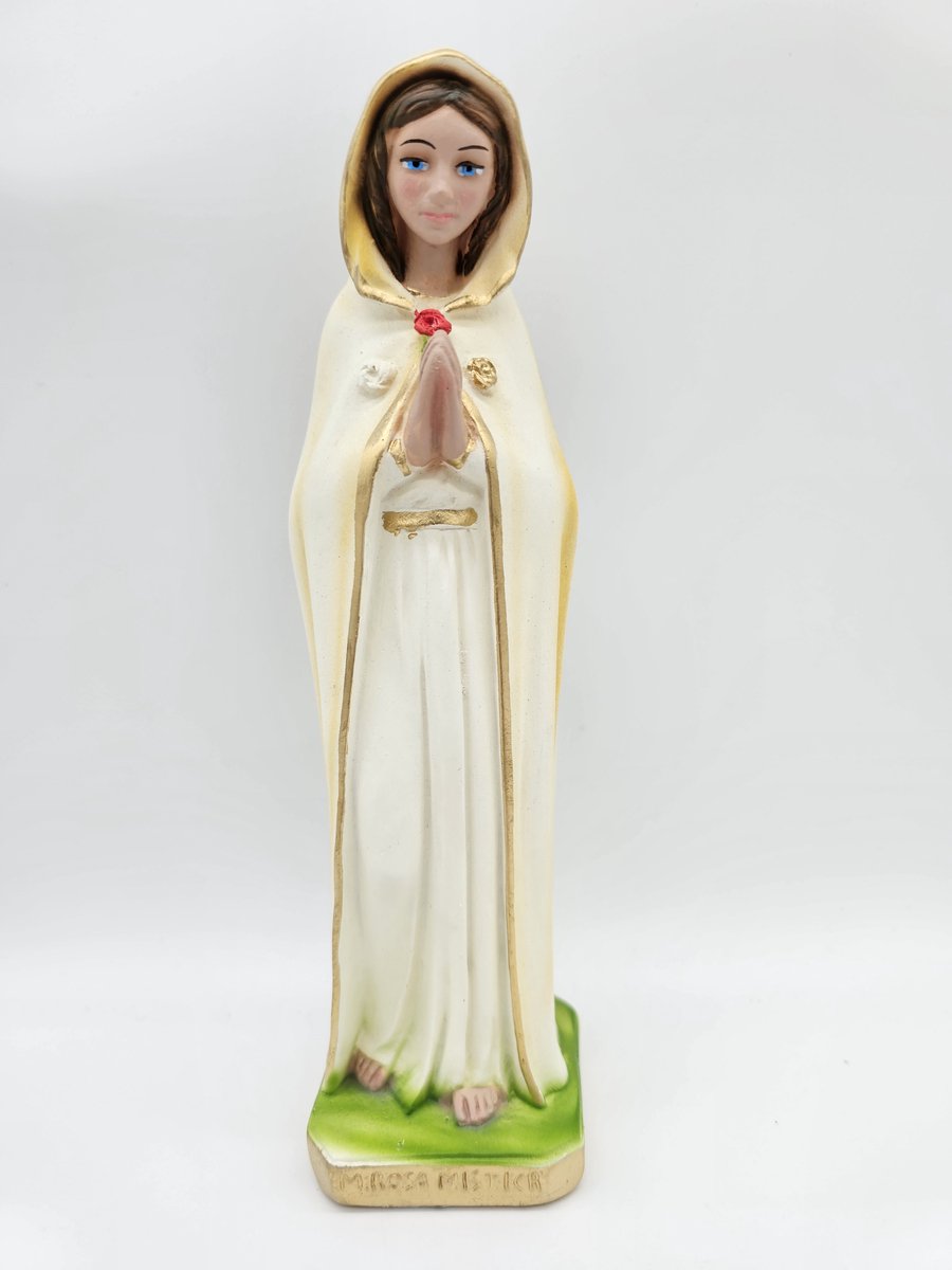 Maria Rosa Mystica - gips beeld 22 cm - heiligenbeeld