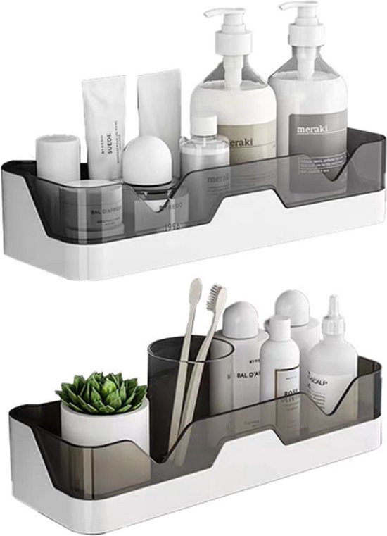 mDesign - Doucherek - schappen voor in de douche/hangmanden - voor al mDesign - Doucherek - schappen voor in de douche/hangmanden - voor al