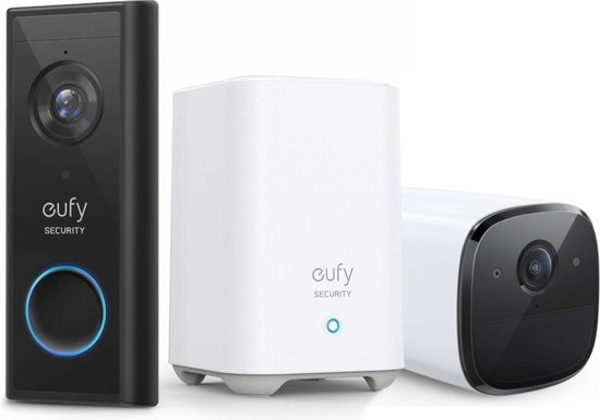 Eufy Outdoor 3-in-1 starter bundel - Startersset - Deurbell met HomeBase 2 en...
