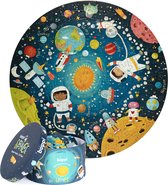 Boppi - ruimtevaart puzzel - rond formaat - 150 stukjes - 58cm diameter - gemaakt van recycled karton