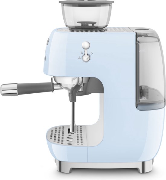 Afmetingen - Smeg 8017709329815 - SMEG EGF03PBEU - Espressomachine met geïntegreerde bonenmaler - Pastelblauw