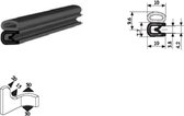VRR - U-profiel - Klemprofiel rubber - randbescherming 1-2 mm met kraal 018 - Per 5,10 of 50 meter