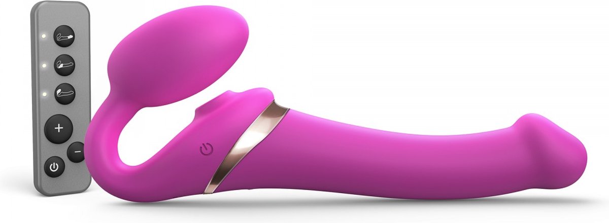 Goedkoopste Strap-On-Me - Strapless Strap-on Vibrator Met Luchtdruk Stimulatie - Roze - Maat M