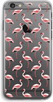 Case Company® - Hoesje geschikt voor iPhone 6 PLUS / 6S PLUS hoesje - Flamingo - Soft Cover Telefoonhoesje - Bescherming aan alle Kanten en Schermrand