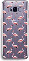 Case Company® - Hoesje geschikt voor Samsung Galaxy S8 hoesje - Flamingo - Soft Cover Telefoonhoesje - Bescherming aan alle Kanten en Schermrand