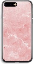 Case Company® - Hoesje geschikt voor iPhone 7 PLUS hoesje - Roze marmer - Soft Cover Telefoonhoesje - Bescherming aan alle Kanten en Schermrand