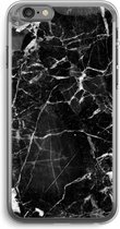 Case Company® - Hoesje geschikt voor iPhone 6 PLUS / 6S PLUS hoesje - Zwart Marmer - Soft Cover Telefoonhoesje - Bescherming aan alle Kanten en Schermrand