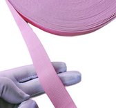 1 pak Elastiek - 3 meter - taille Band - 25mm breed - Roze voor naaien