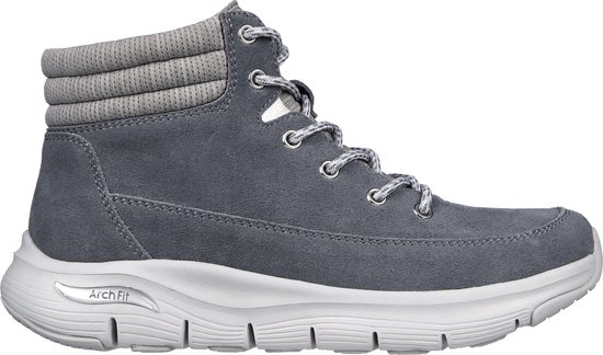 Skechers Arch Fit Smooth - Comfy Chill Dames Sneakers - Grijs - Maat 36