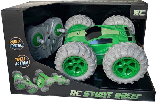 RC Stuntracer groen 1:18 - RC Auto - Bestuurbare Auto - Topraiders