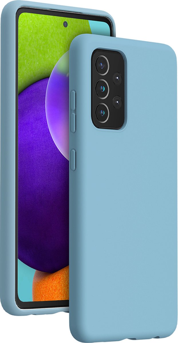Bigben Connected, Hoesje voor Galaxy A52/A52s Hard siliconen Soft Touch, Blauw