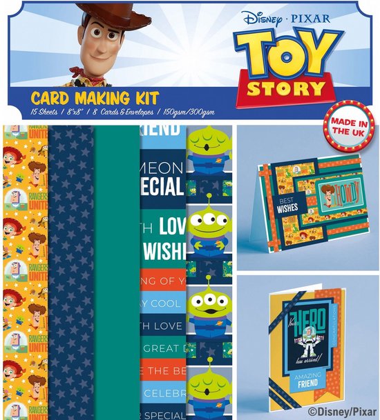 Toy Story Card Making Kit 8 Cards bol