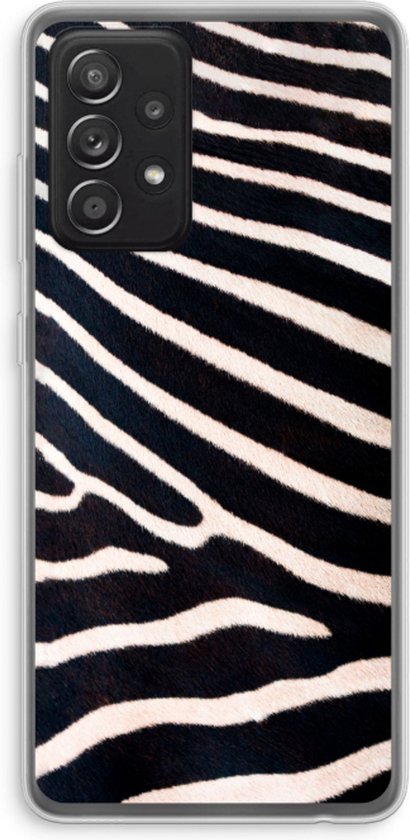Case Company® - Coque Samsung Galaxy A52 - Zebra - Coque souple pour téléphone - Protection tous côtés et bord d'écran