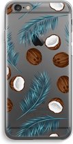 Case Company® - Hoesje geschikt voor iPhone 6 / 6S hoesje - Kokosnoot - Soft Cover Telefoonhoesje - Bescherming aan alle Kanten en Schermrand