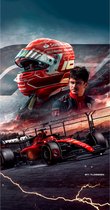 Badhanddoek - Charles Leclerc - Formule 1 - 2023 - 70x140 cm -