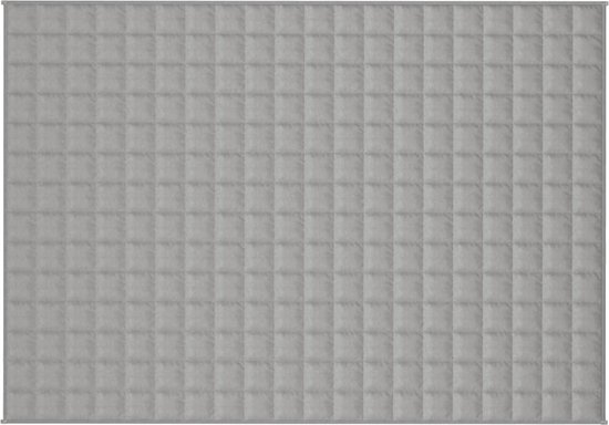 vidaXL Couverture lestée 140x200 cm 10 kg Grijs Couverture lestée - Confort de sommeil - Position de sommeil - Insomnie - Weighted Blanket