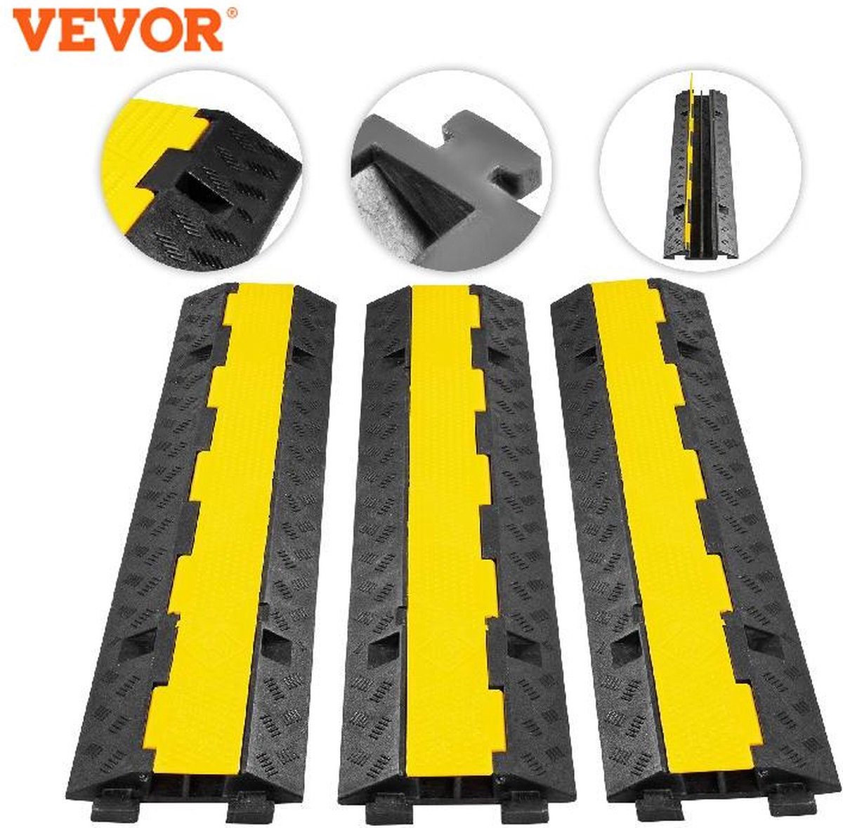 VEVOR Kabelbeschermer Kabeldrempel Kabelgoot Vloer Kabelbrug vevor-kabelbeschermer-kabeldrempel-kabelgoot-vloer-kabelbrug