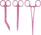 Verpleegkunde set full roze - Mast Medical – Kocher – Verbandschaar – Chirurgische Schaar - Verpleegkundige - Verpleegkunde