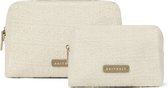 SUITSUIT Toilettas Dames - Toilettassen set - Toilettas etui - Make up organizer set - Make up tasje - Fusion Beauty Set - Beige