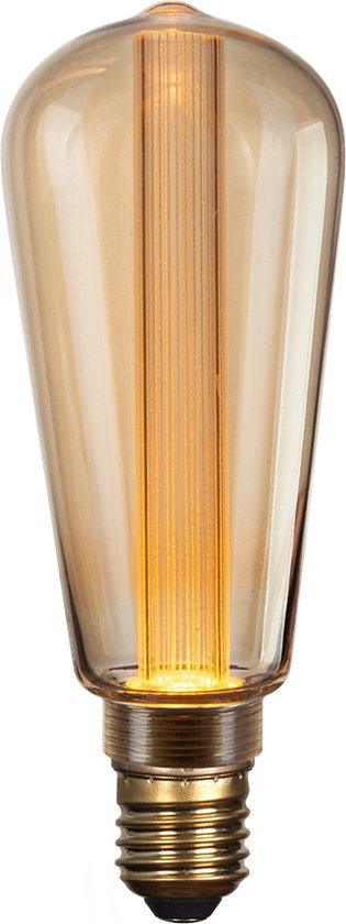Vintlux E27 dimbare LED lamp 2.3W ST60 120lm 2200K - Rainn Edison Gold