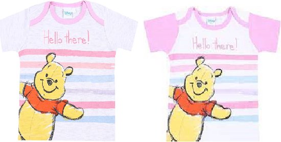 Winnie l'ourson - t-shirts - 2 pièces - taille bébé/bambin 74