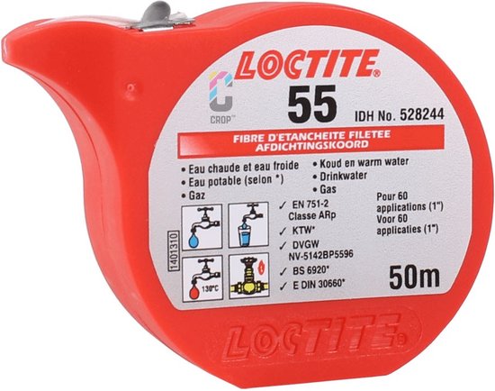 LOCTITE 55 Afdichtingskoord Wit 50 meter Rol