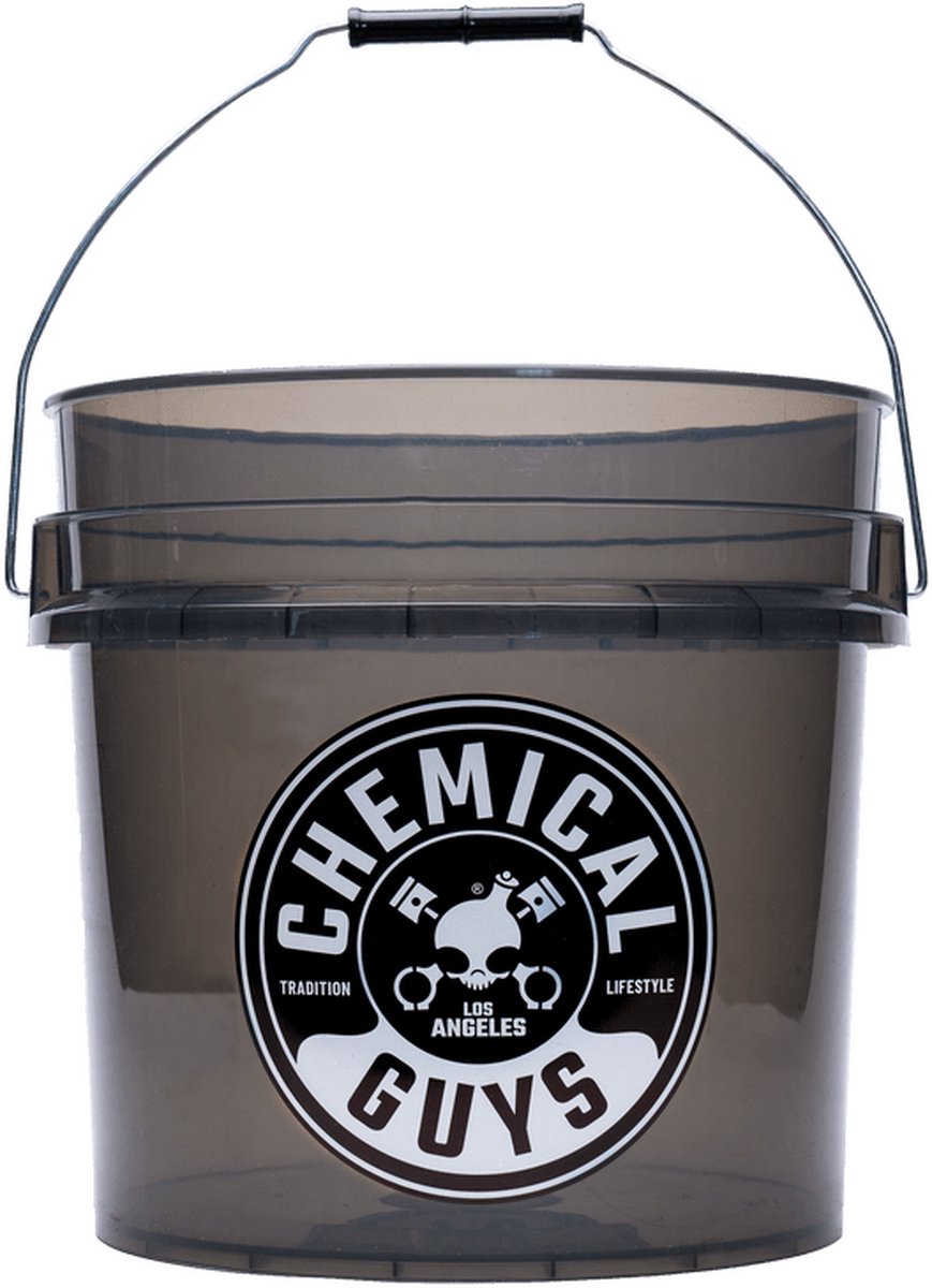 Chemical Guys Autowas Emmer 19 liter - Zwart Transparant