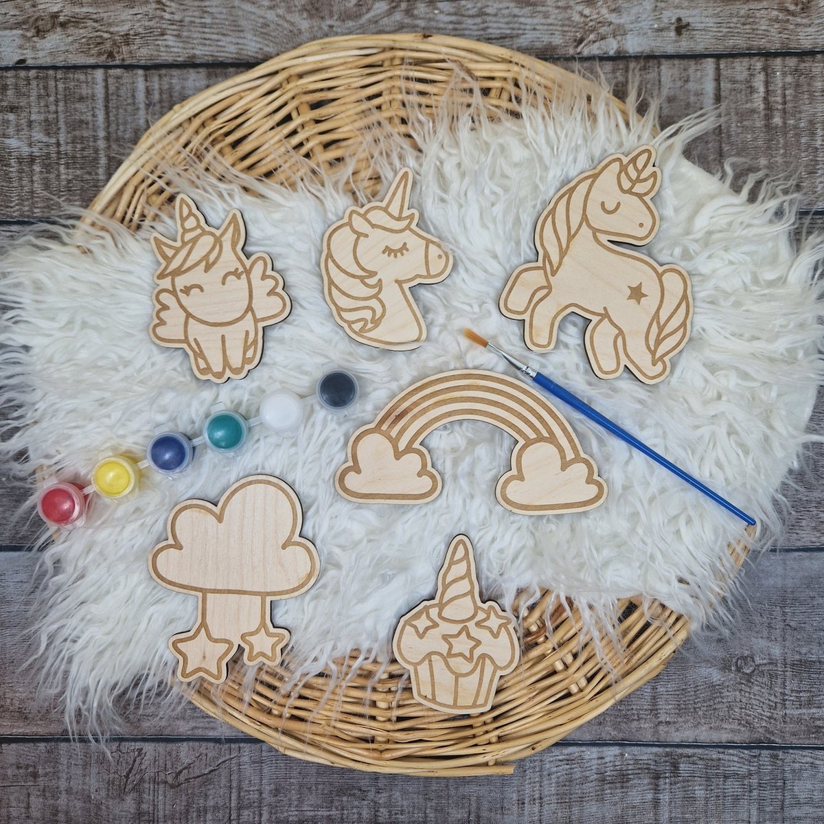 Mini Houten Vormen – Creatief Knutselmateriaal voor Kinderen | Baker Ross