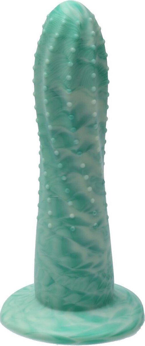 Goedkoopste Ylva & Dite - Prickly Pear - Siliconen dildo - Made in Holland - Pastel Groen / Fruit Groen Metallic