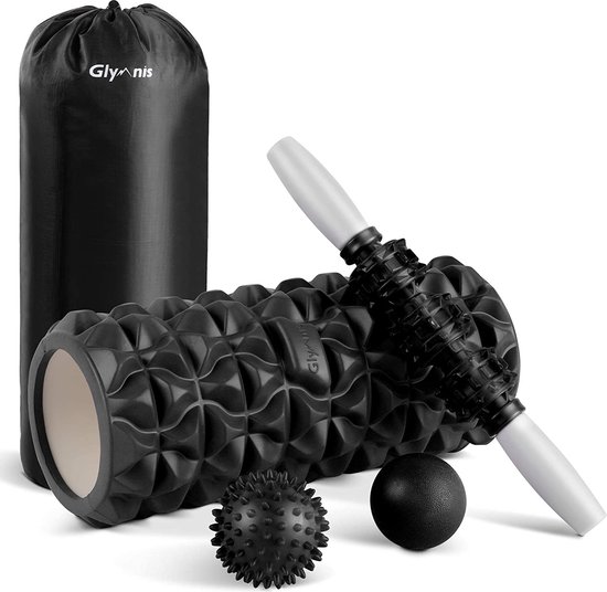 Rouleau De Massage Navaris En Mousse - Pour Sport, Gym, Pilates - Neuf