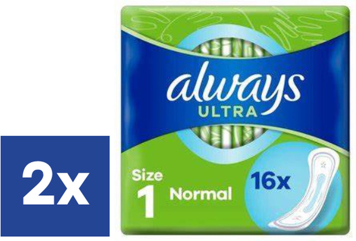Goedkoopste Always Ultra Normal Maandverband - 2 x 16 stuks
