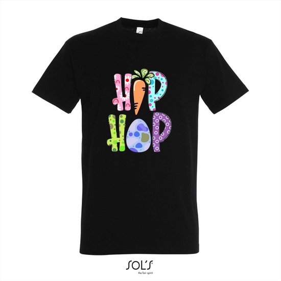 T-shirt Hip Hop - T-shirt korte mouw - zwart - 10 jaar