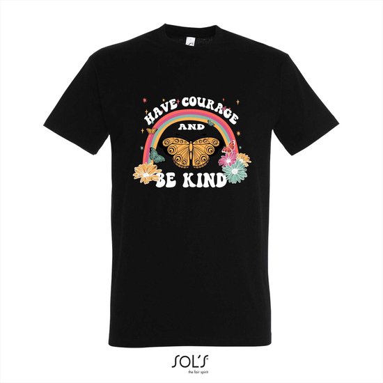 T-shirt Have Courage and be kind - T-shirt korte mouw - zwart - 8 jaar