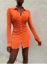 Boo dress |Oranje | Maat L | Meer kleuren en maten verkrijgbaar
