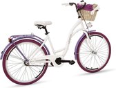 Goetze Style Vintage rétro vélo de ville dames vélo Holland roue 26 pouces roues en aluminium profonde step-in caboteur frein panier avec rembourrage