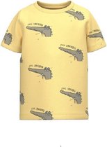 Name it T-shirt Cool Crocodile geel NMMJIM 116