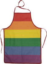BBQ en Party Schort - Gay Pride/Regenboog thema kleuren - Verkleed artikelen - Dames en heren