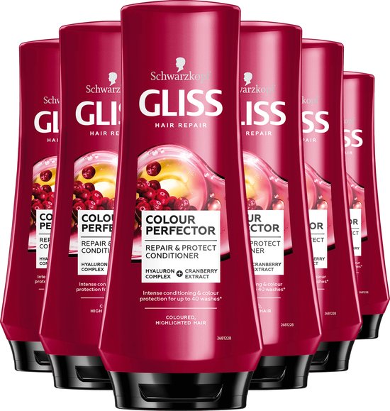Gliss - Color Protect & Shine - Conditioner - Haarverzorging - Voordeelverpakking - 6 x 200 ml
