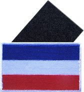 Stijlvolle Nederlandse Vlag Patch met Klittenband - 8 x 5 cm