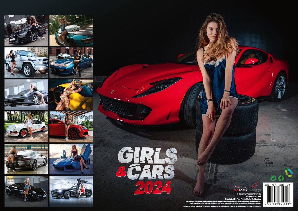 Calendrier 2024 Sexy femme et voiture