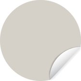 Wandcirkel - Behangcirkel - Grijs - Effen - Interieur - Cirkel behang - Ronde wanddecoratie - Zelfklevend behang - ⌀ 30 cm - Muurstickers - Woonkamer