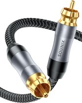 Sounix RCA Kabel - RCA Male naar RCA Male - Verguld - 1 M - Rond