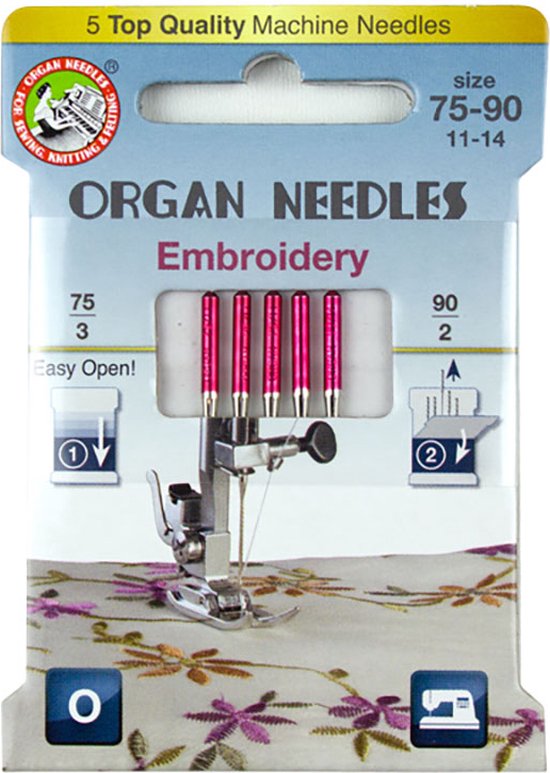 Organ embroidery naalden 75-90