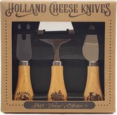 Ensemble de couteaux à fromage - 3 petits couteaux - dans un Papier cadeau - Cadeaux hollandais - Souvenir Holland - typiquement hollandais